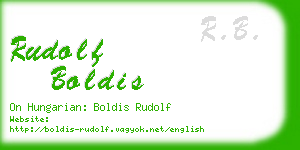 rudolf boldis business card